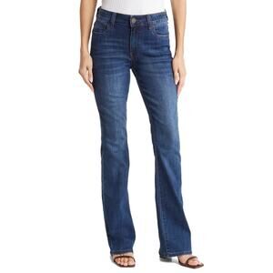 Kut From the Kloth Dark Wash Y2K Nicole Boot Cut Jeans Casual Distressed- Sz 6